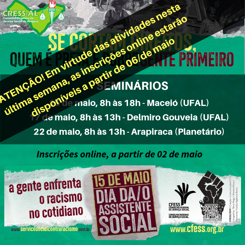 Ações CFESS-CRESS pelo Brasil – Serviço Social Contra o Racismo