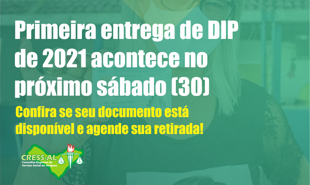 Primeira entrega de Documentos de Identidade Profissional (DIP) de 2021 acontece no próximo sábado (30)