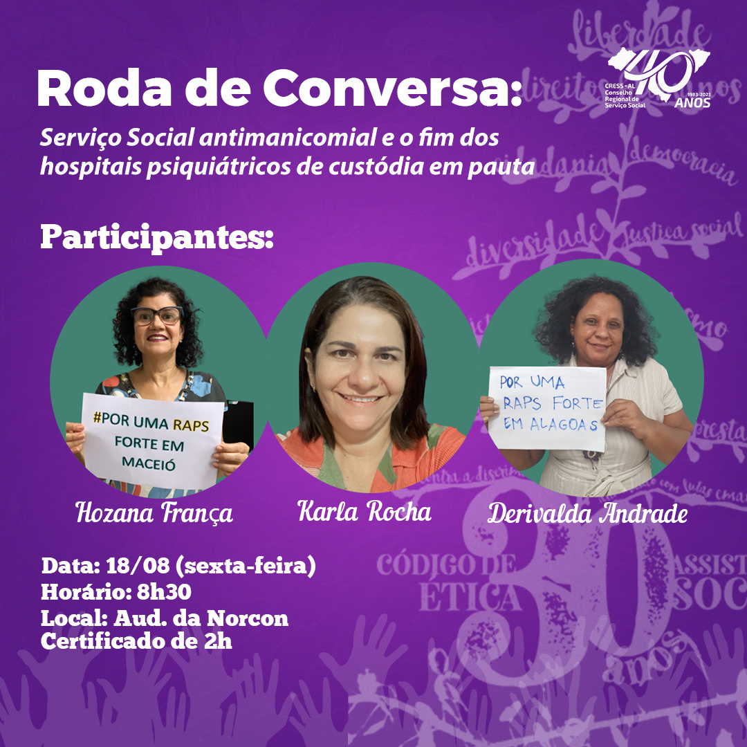 Cress Conheça As Assistentes Sociais Expositoras Da Roda De Conversa Serviço Social 4802