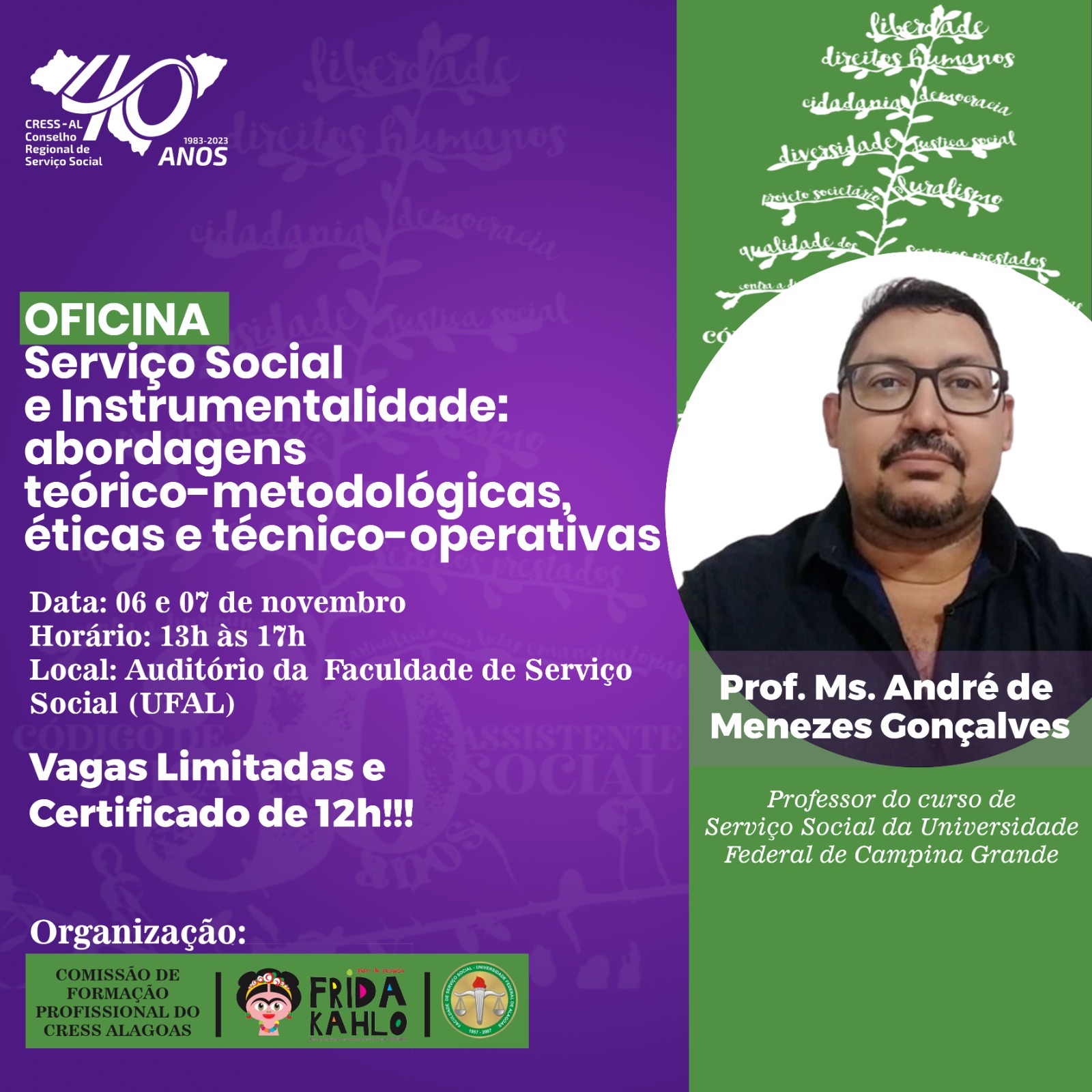 Cress - 60 anos do Curso de Serviço Social em Alagoas