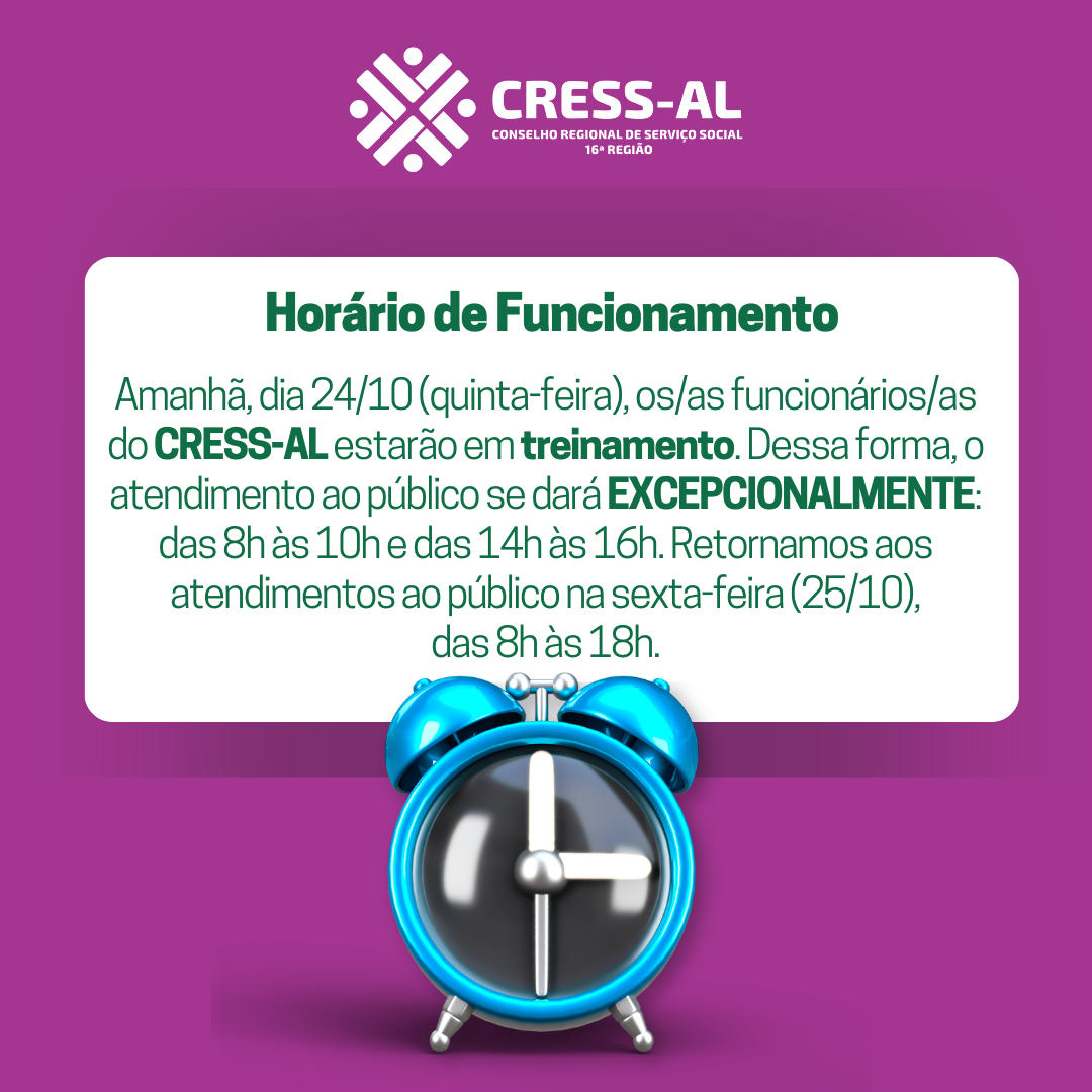 Funcionamento do CRESS-AL: capacitação funcionárias/os