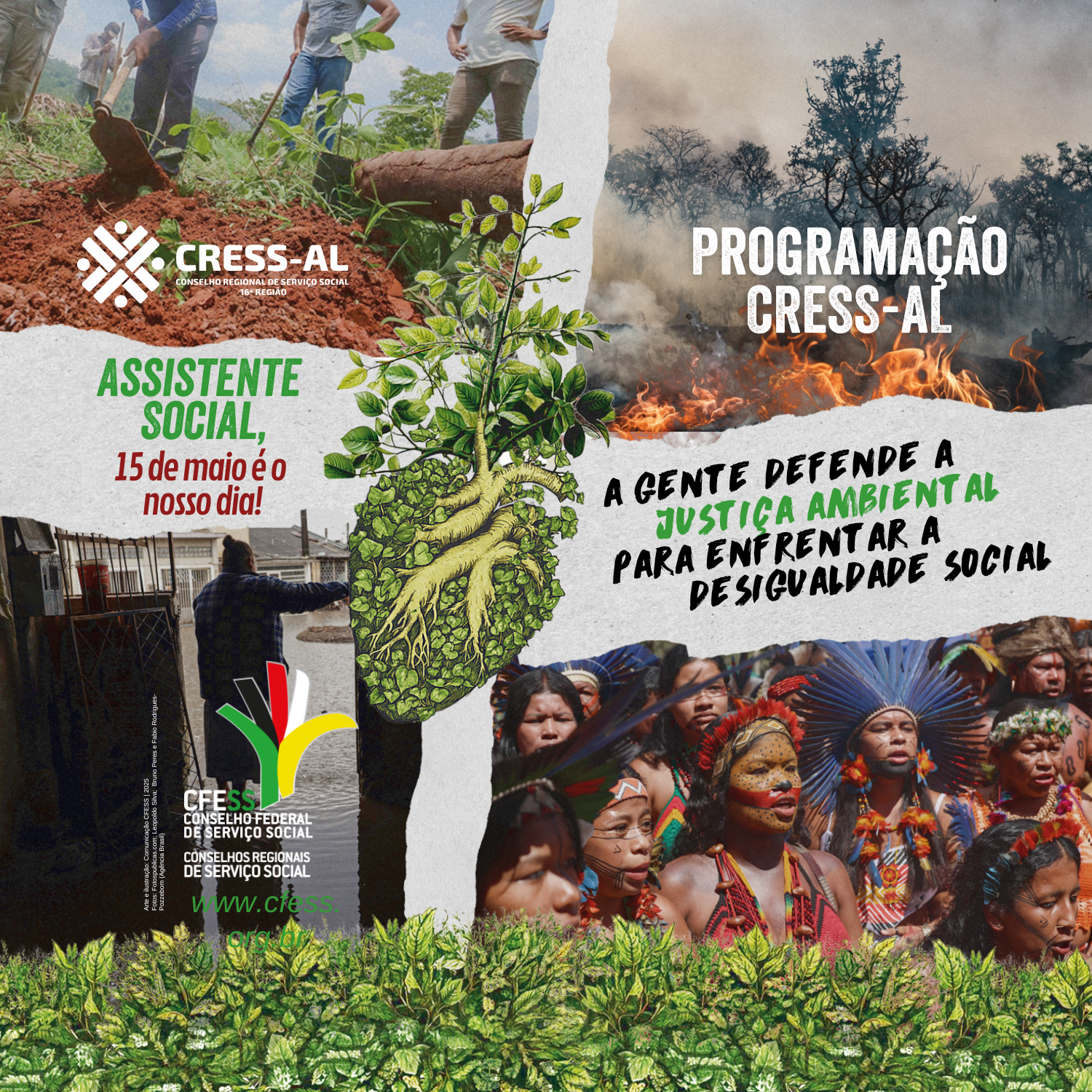 CRESS-AL divulga programação do Dia da e do Assistente Social de Alagoas com foco na justiça ambiental