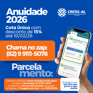 Anuidade 2026: valores, prazos e orientações sobre as formas de pagamento
