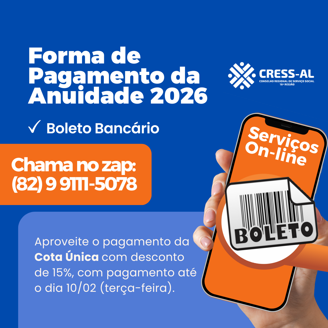 Anuidade 2026 – Forma de pagamento