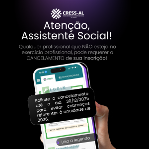 Comunicado sobre funcionamento do CRESS-AL nos feriados e pontos facultativos