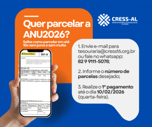 Quer parcelar a Anuidade 2026? Saiba como parcelar em até 10x sem juros e sem multa