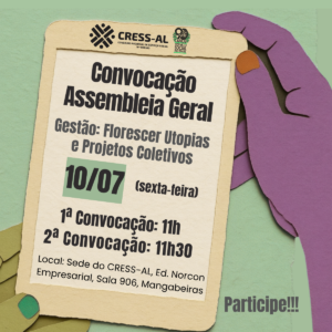 CRESS/AL participa de reunião da Coordenação Estadual do FETSUAS Alagoas