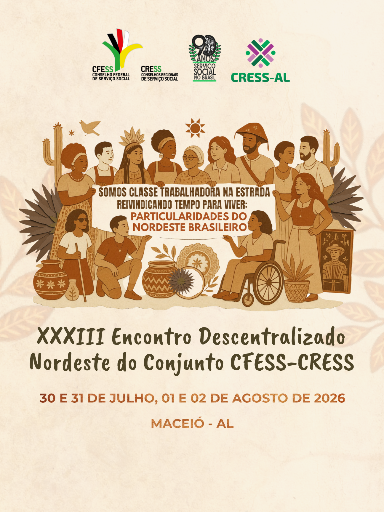CRESS-AL sedia o XXXIII Encontro Descentralizado Nordeste do Conjunto CFESS-CRESS